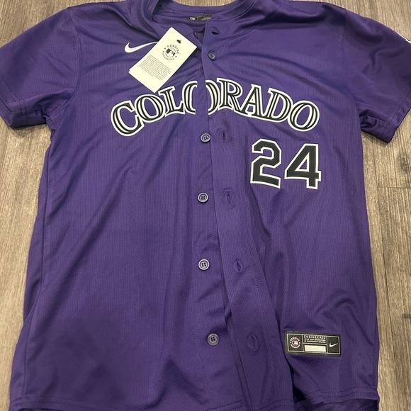 Nike Kids Large 14/16 youth Colorado Rockies McMahon Ryan Jersey